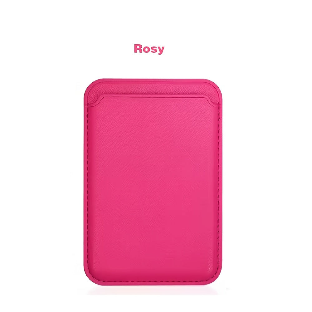Magnetic Leather Card Holder