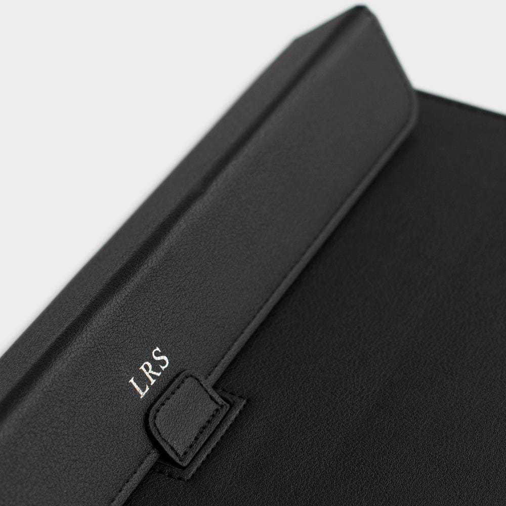 Black Personalized Laptop Sleeve with Stand