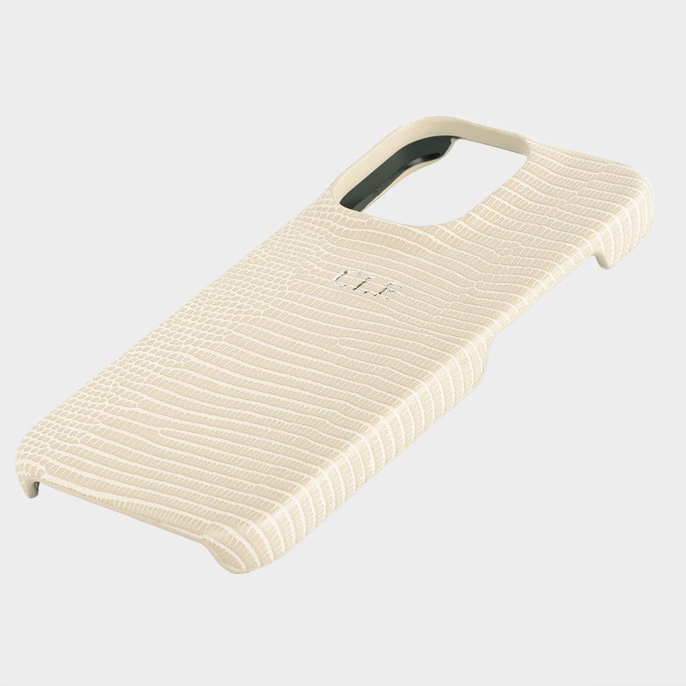 Butter Yellow Lizard Texture Personalized Snap Case