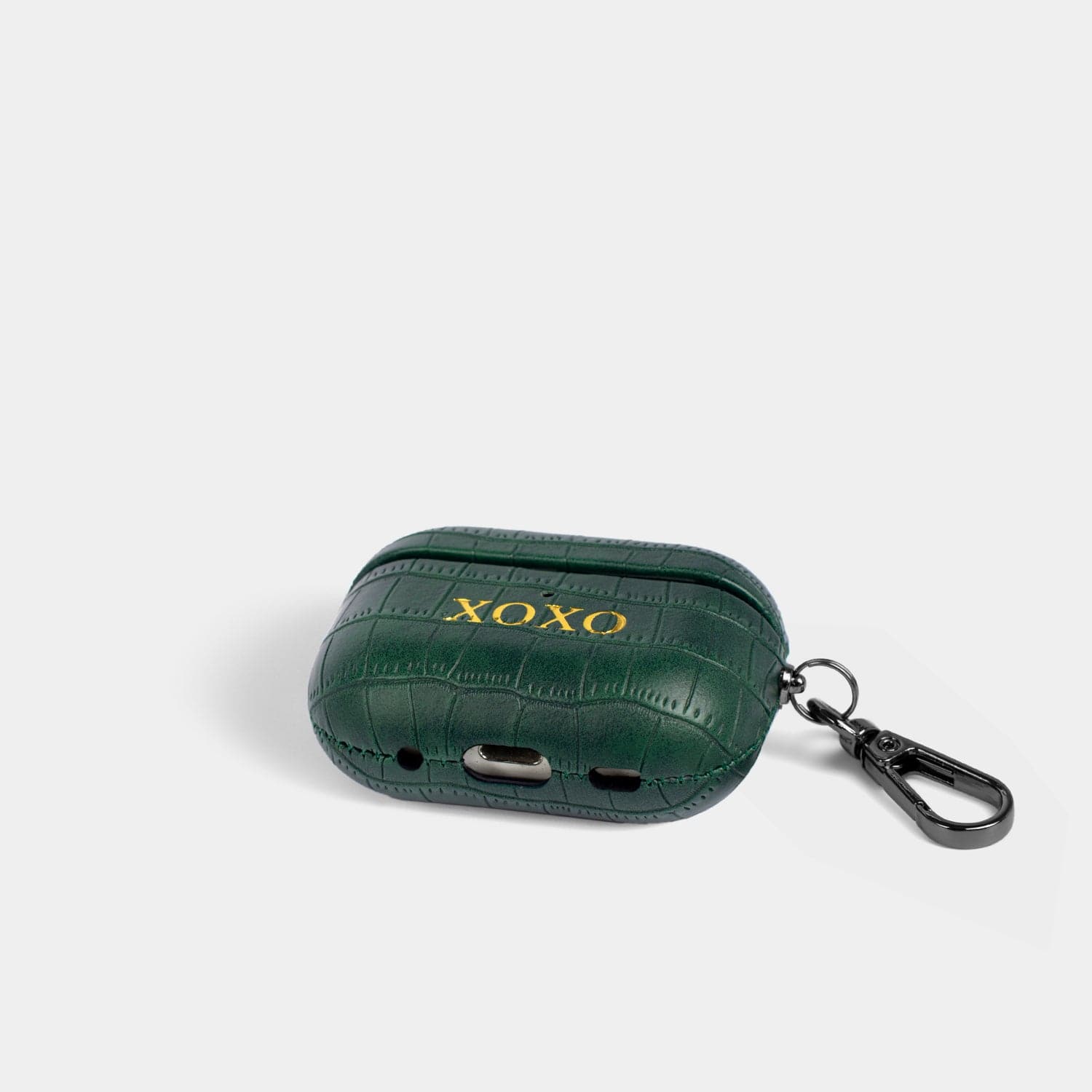 Dark Green Lizard AirPods Personalized Case