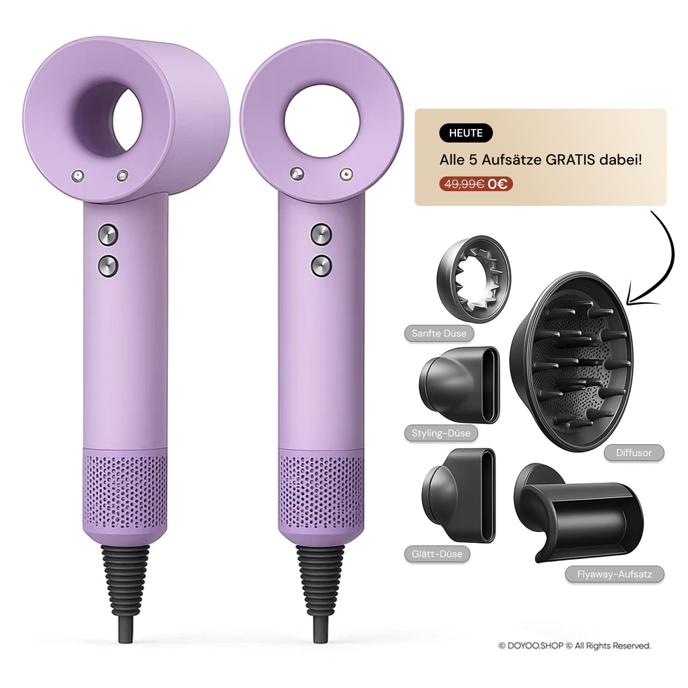 Myra AirPro™ 5in1 Hochleistungsföhn