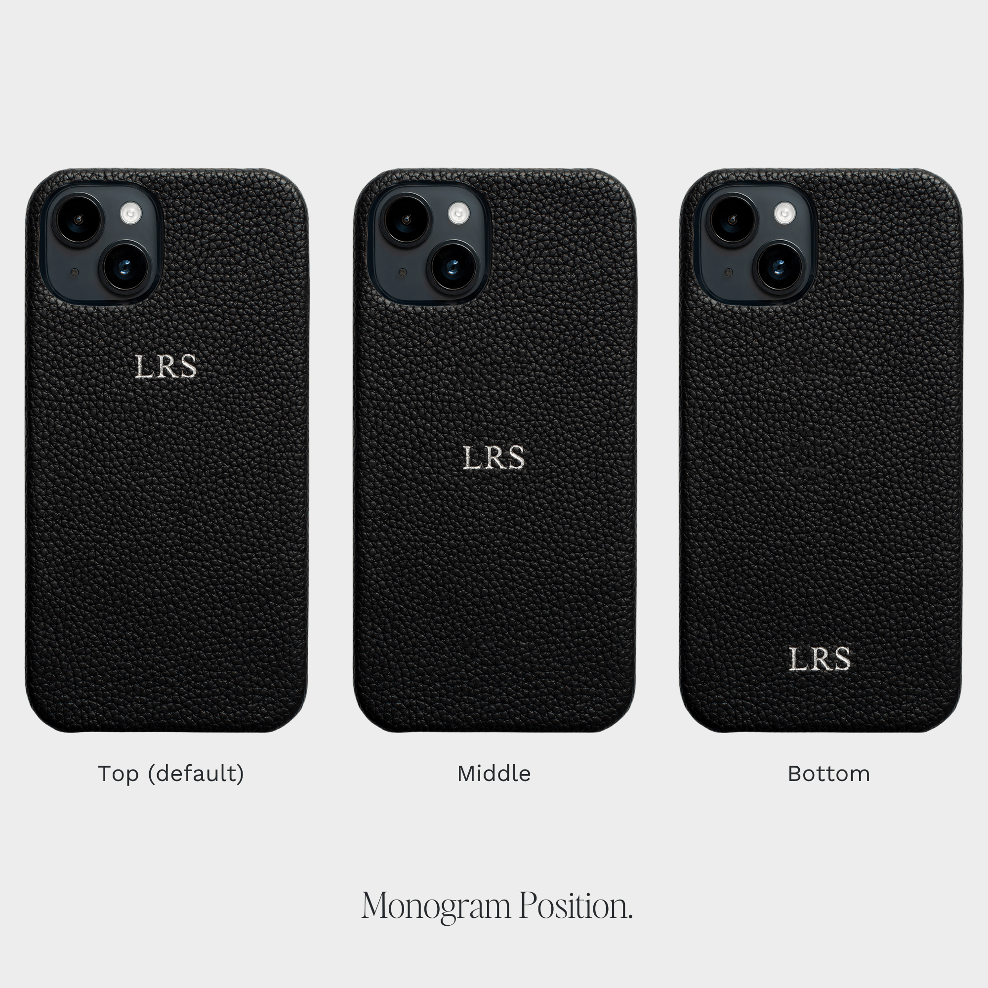 Black Pebble Texture Personalized Snap Case