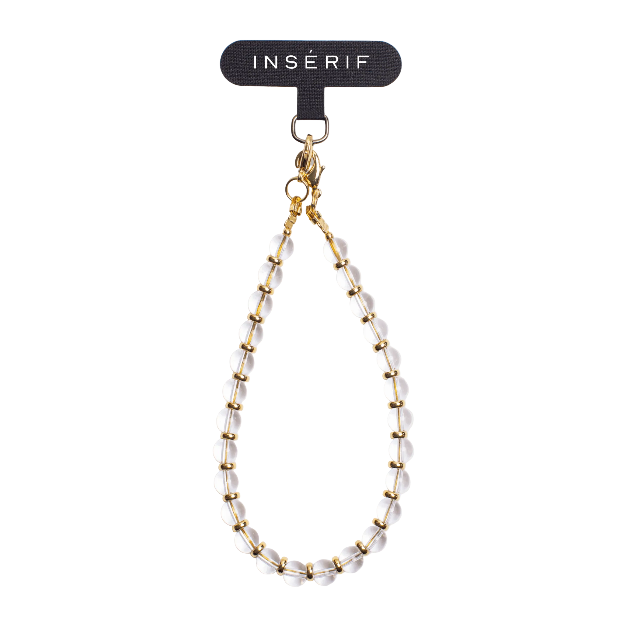 Clear Quartz Natural Stone Phone Charm