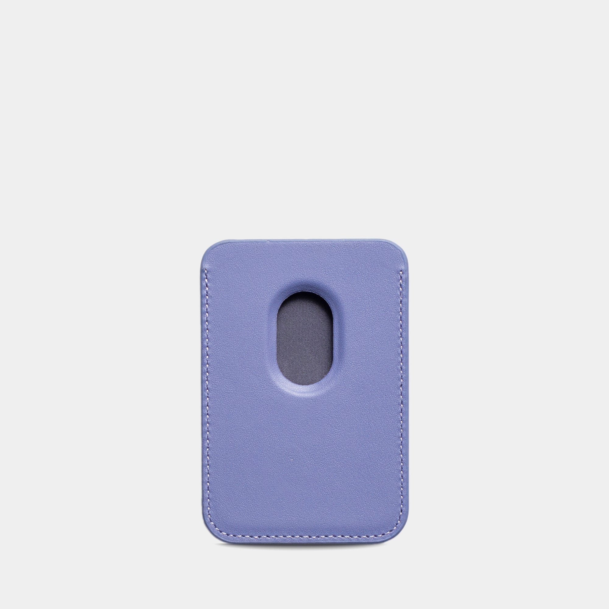 Light Blue MagSafe Grain Texture Personalized Card Holder