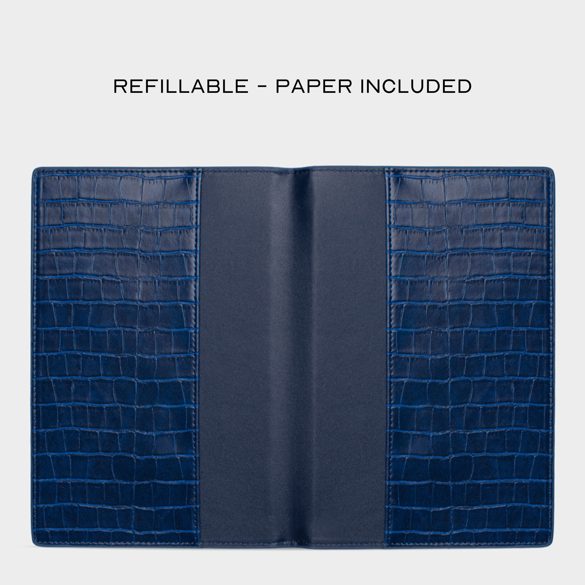 Navy Lizard Texture Personalized Notebook