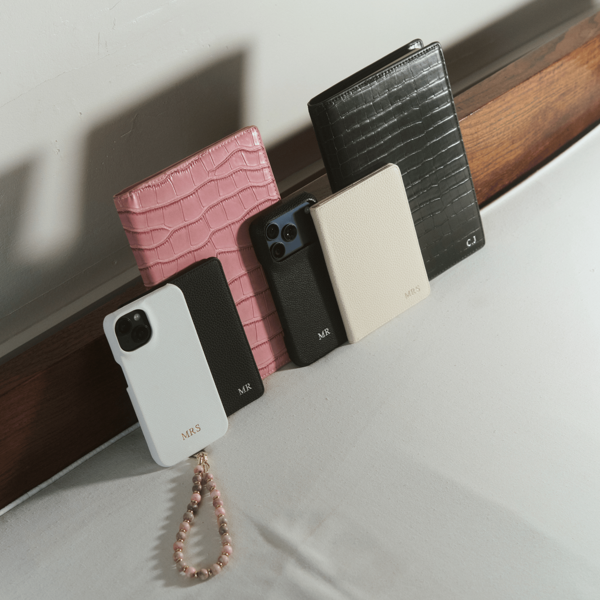 Pink Lizard Texture Personalized Notebook