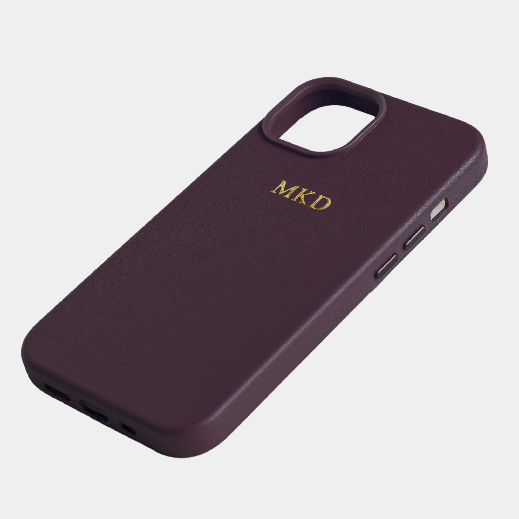 Purple MagSafe Grain Texture Personalized Case