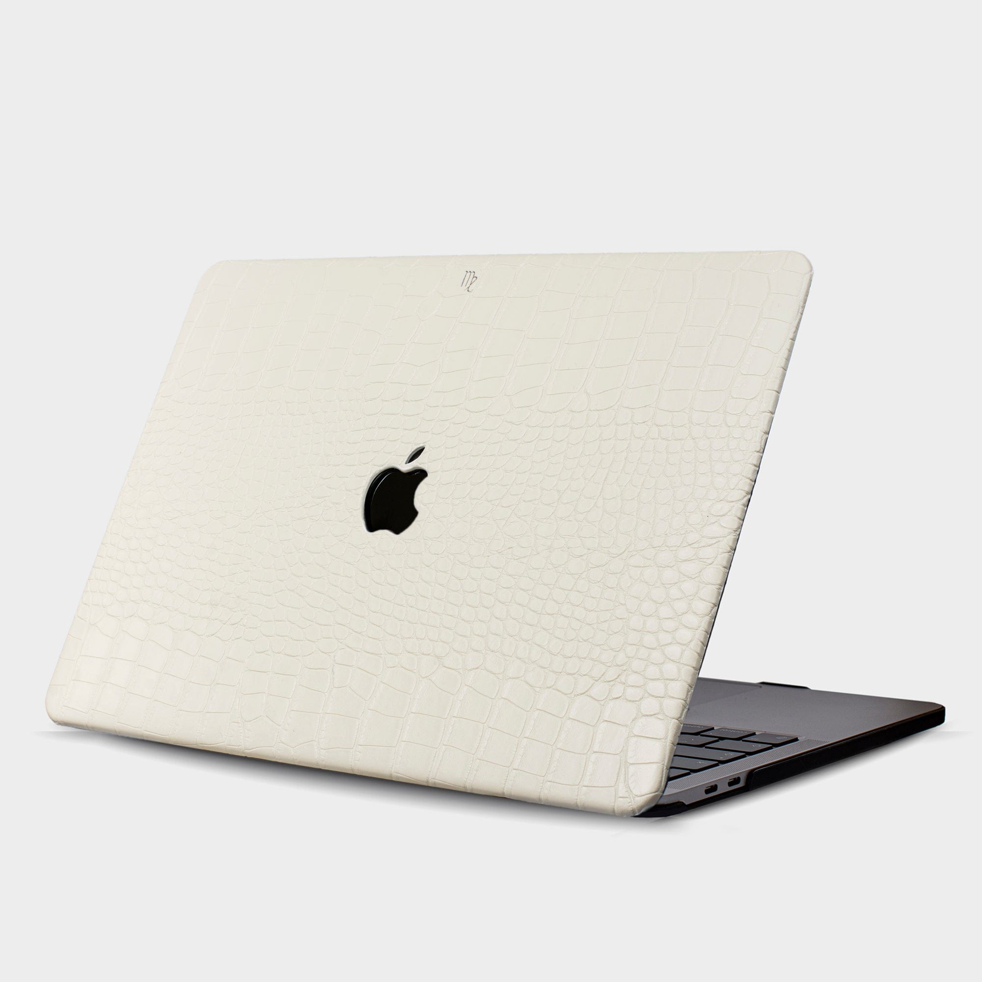White Lizard MacBook Personalized Case