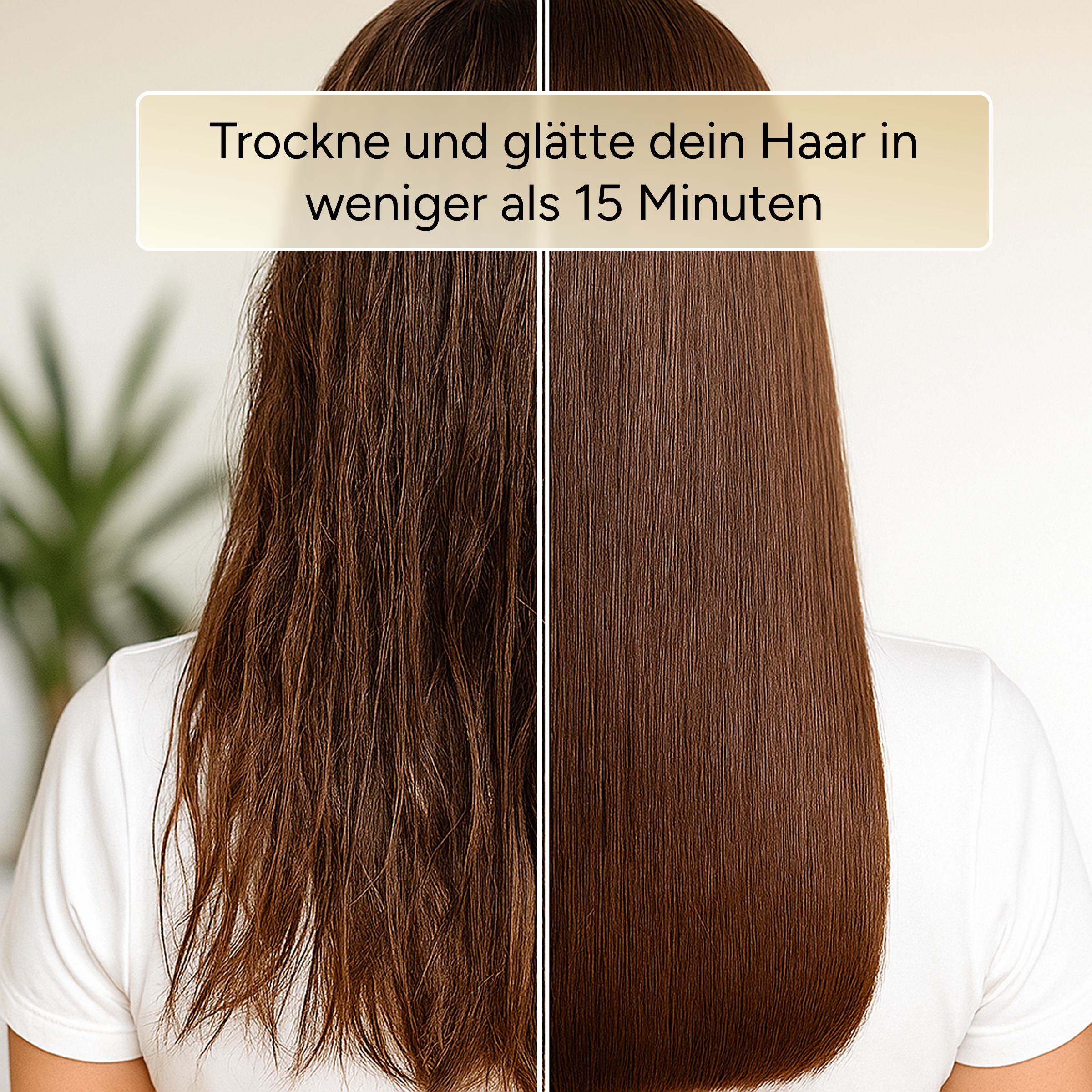 DOYOO™ AirStraight stylt und trocknet Haare gleichzeitig – glattes, glänzendes Haar in einem Schritt.