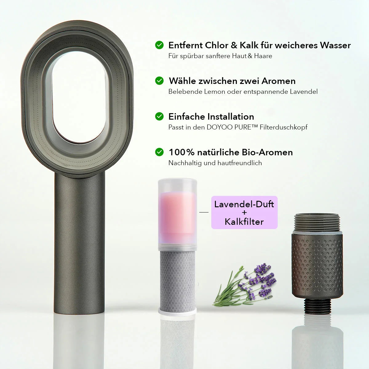 High End Duschfilter - Doyoo Pure Skin Filterduschkopf