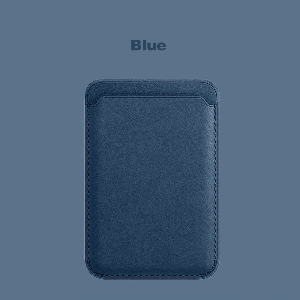 Magnetic Leather Card Holder