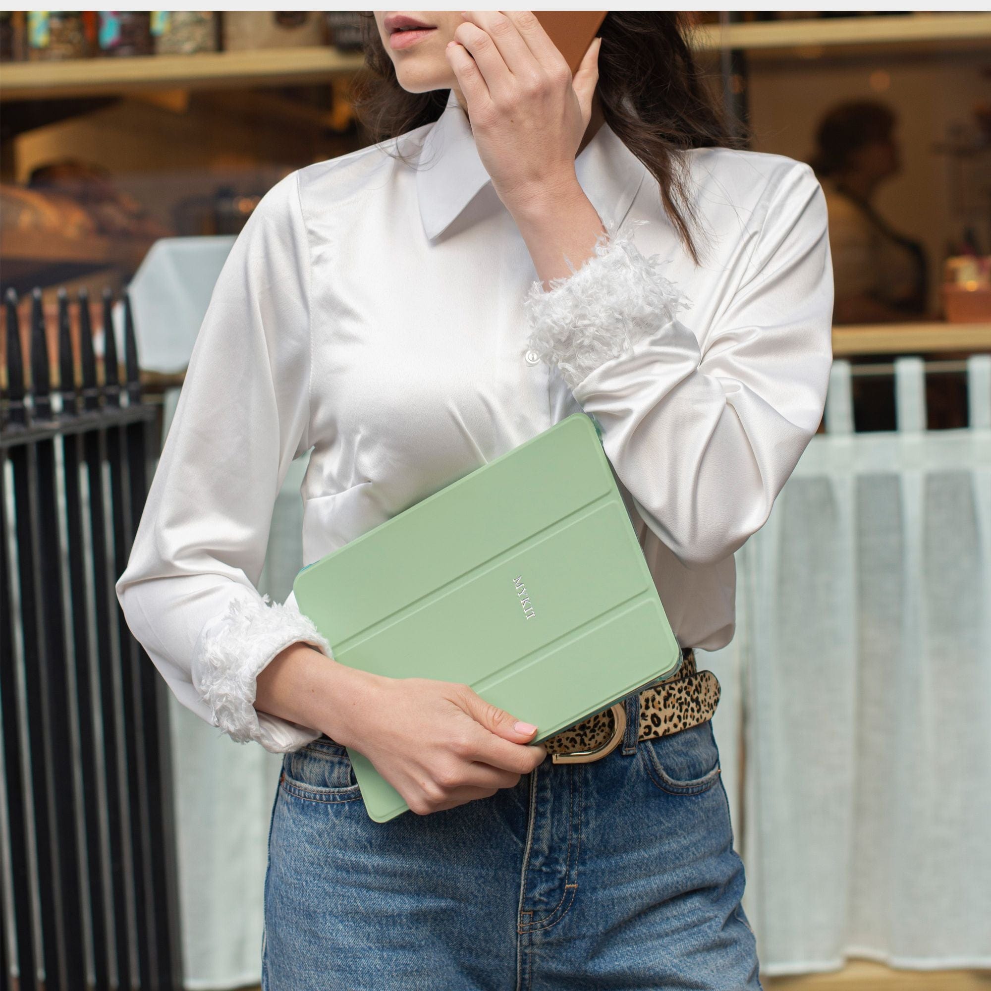 Light Green iPad Personalized Case