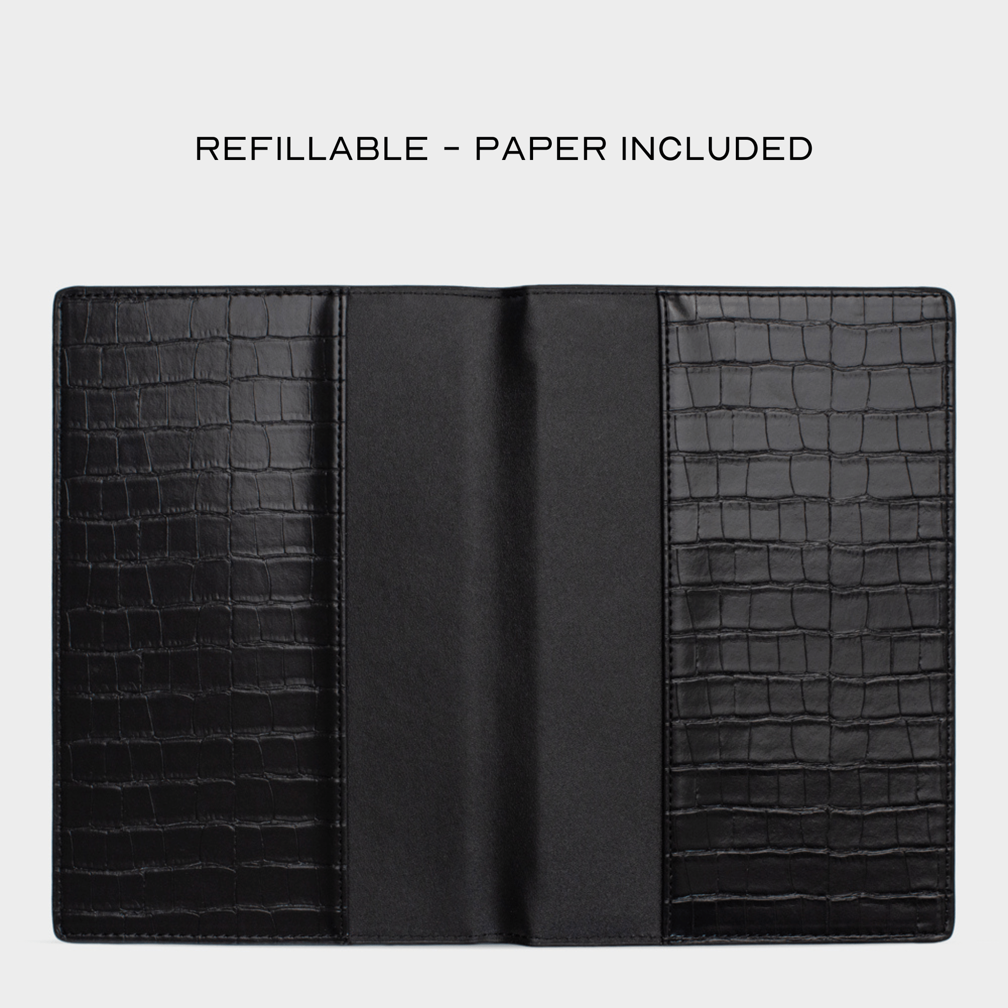 Black Lizard Texture Personalized Notebook