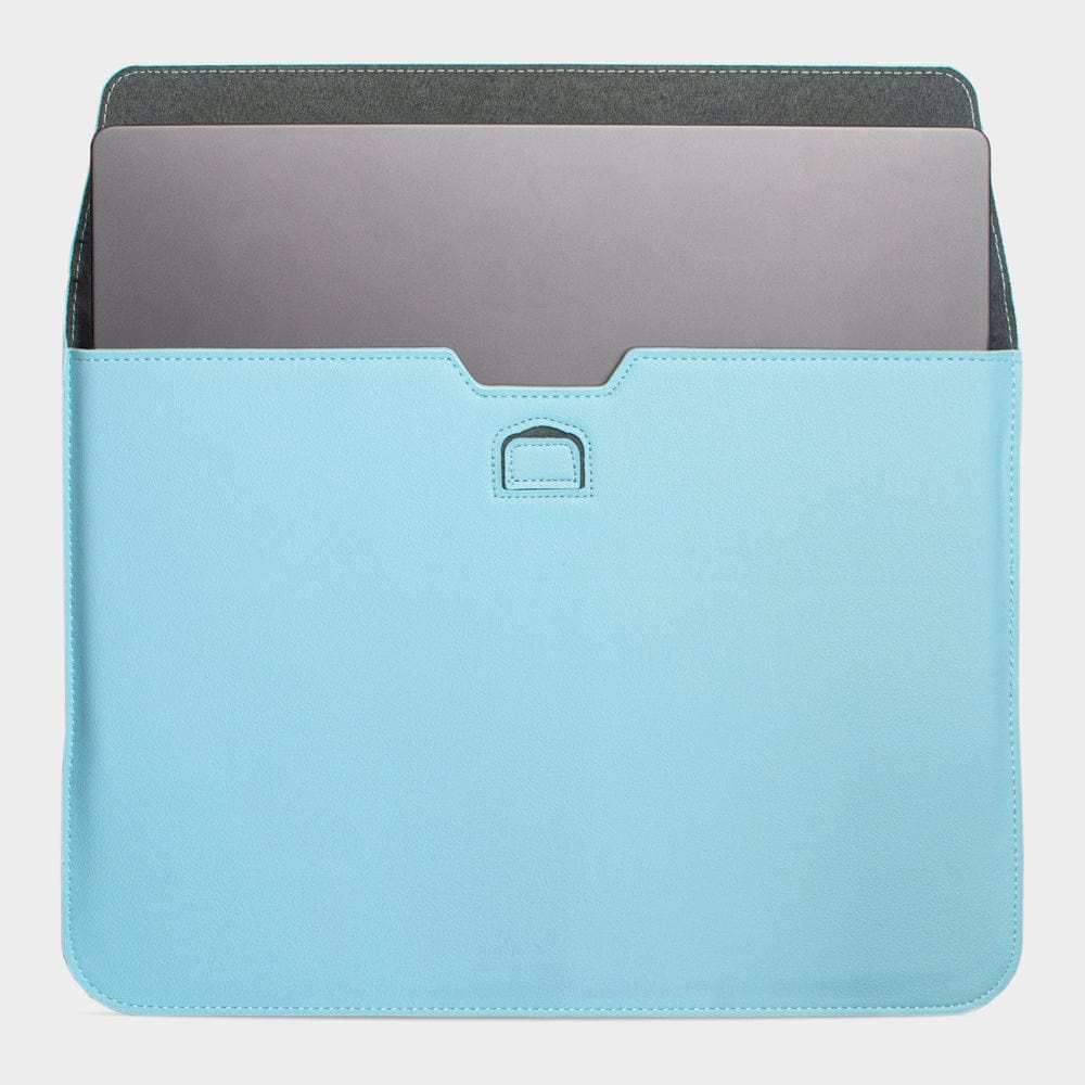 Light Blue Personalized Laptop Sleeve with Stand