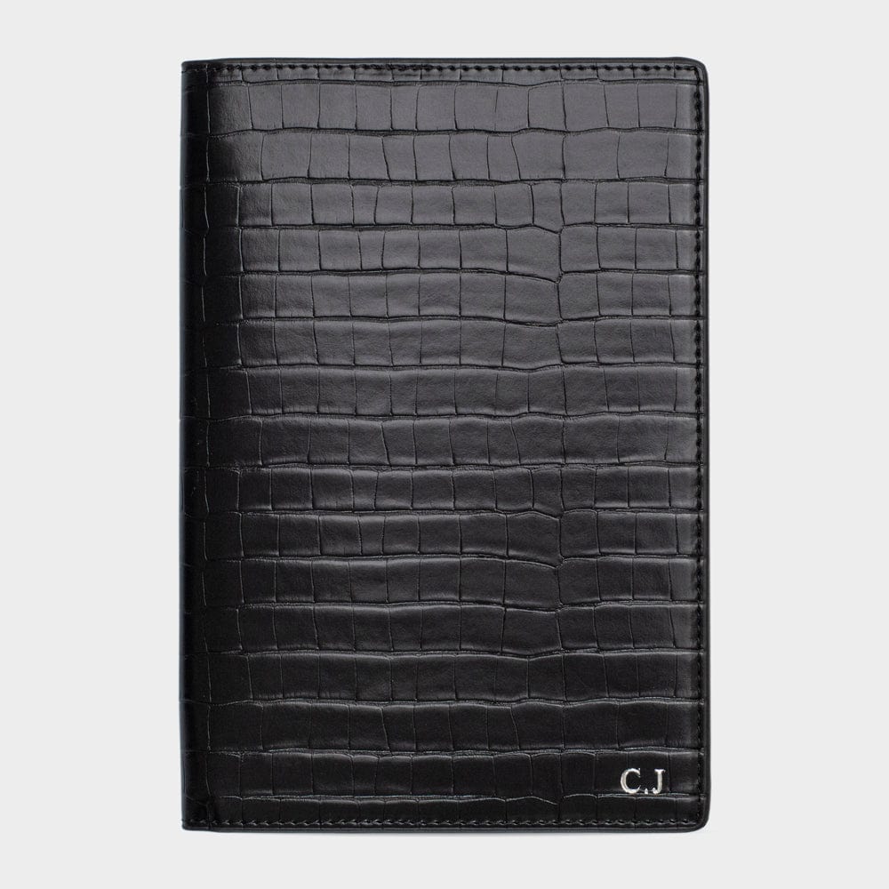 Black Lizard Texture Personalized Notebook