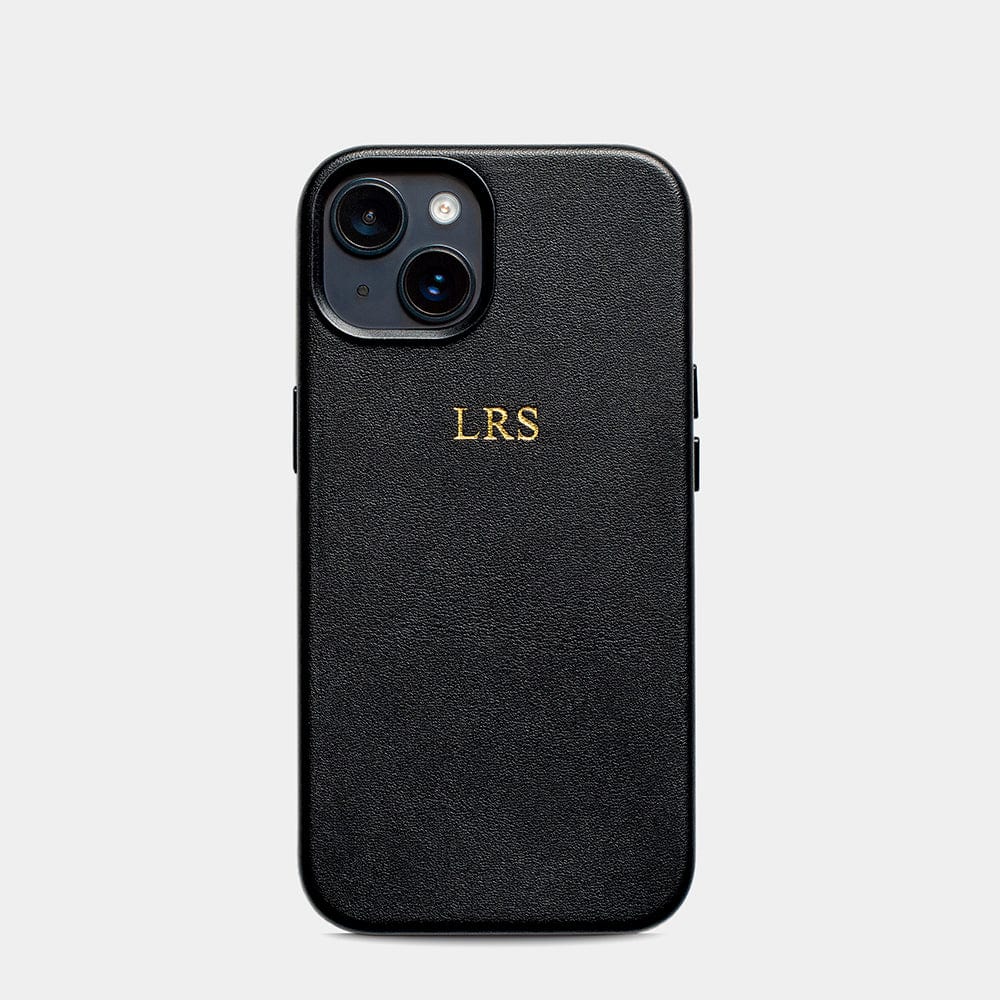 Black MagSafe Grain Texture Personalized Case