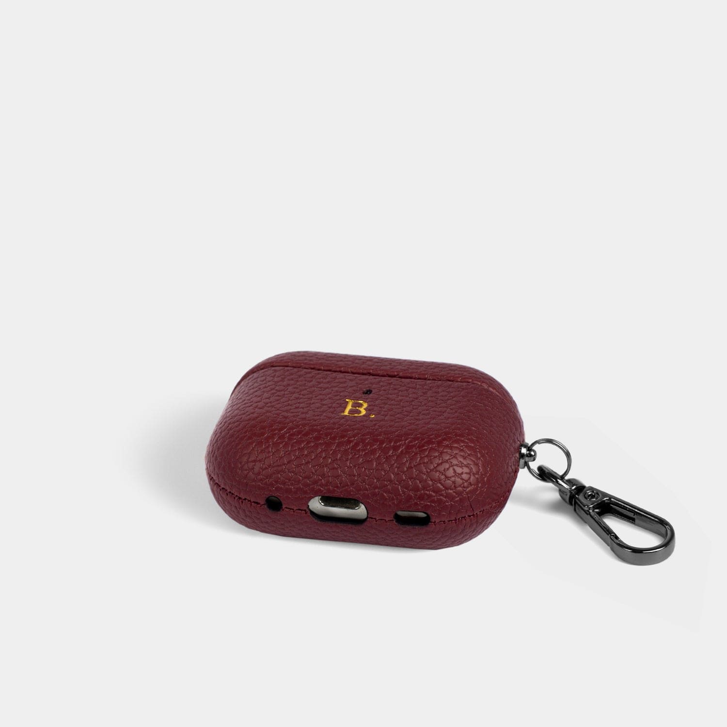 Burgundy AirPods Personalized Case
