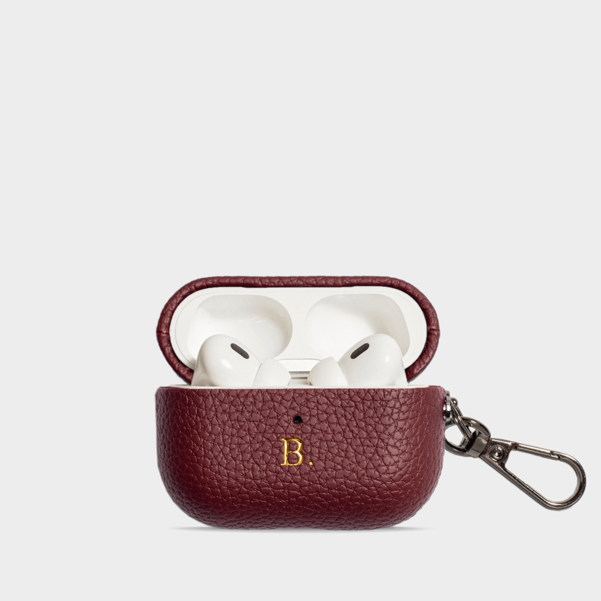Burgundy AirPods Personalized Case