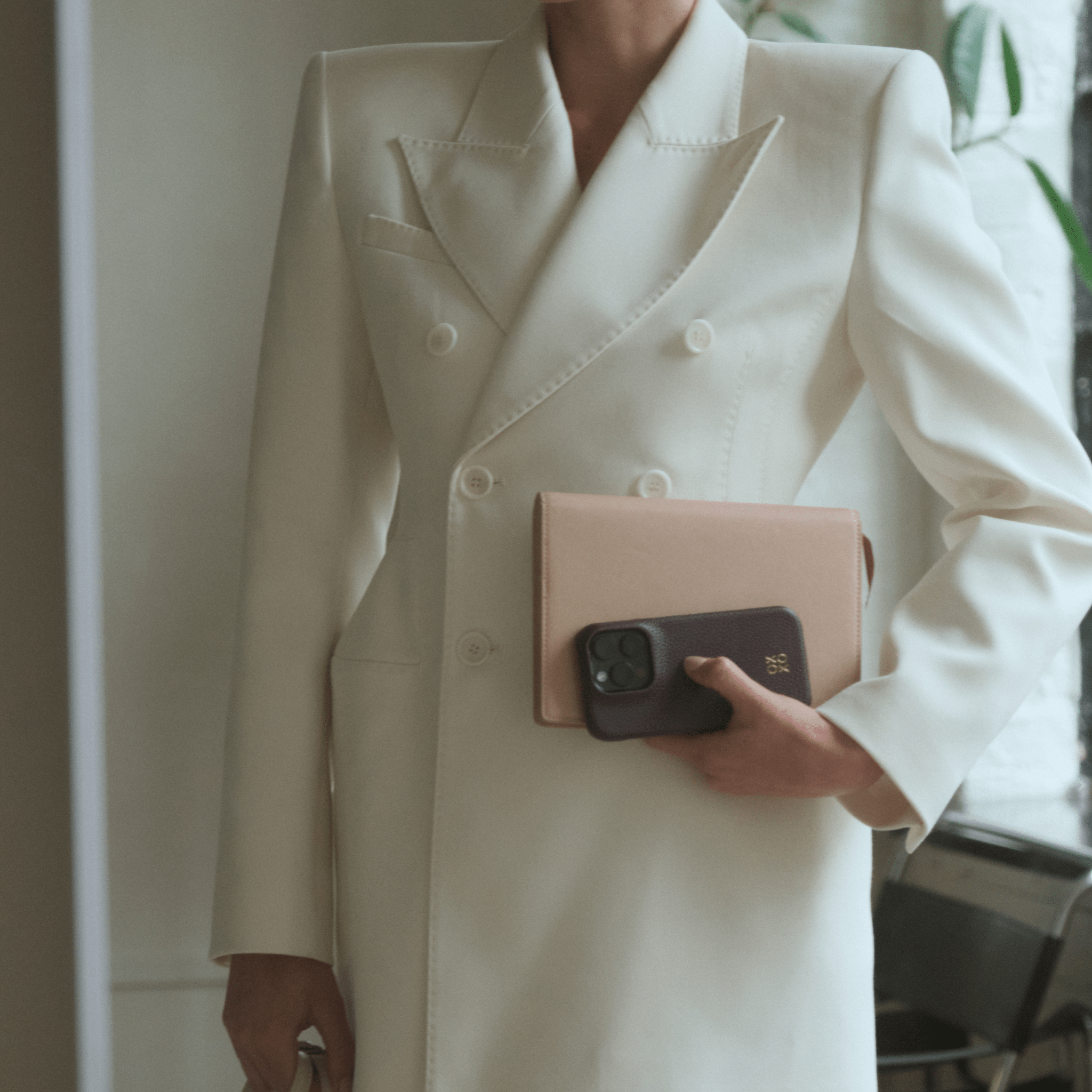 Burgundy Pebble Texture Personalized Snap Case