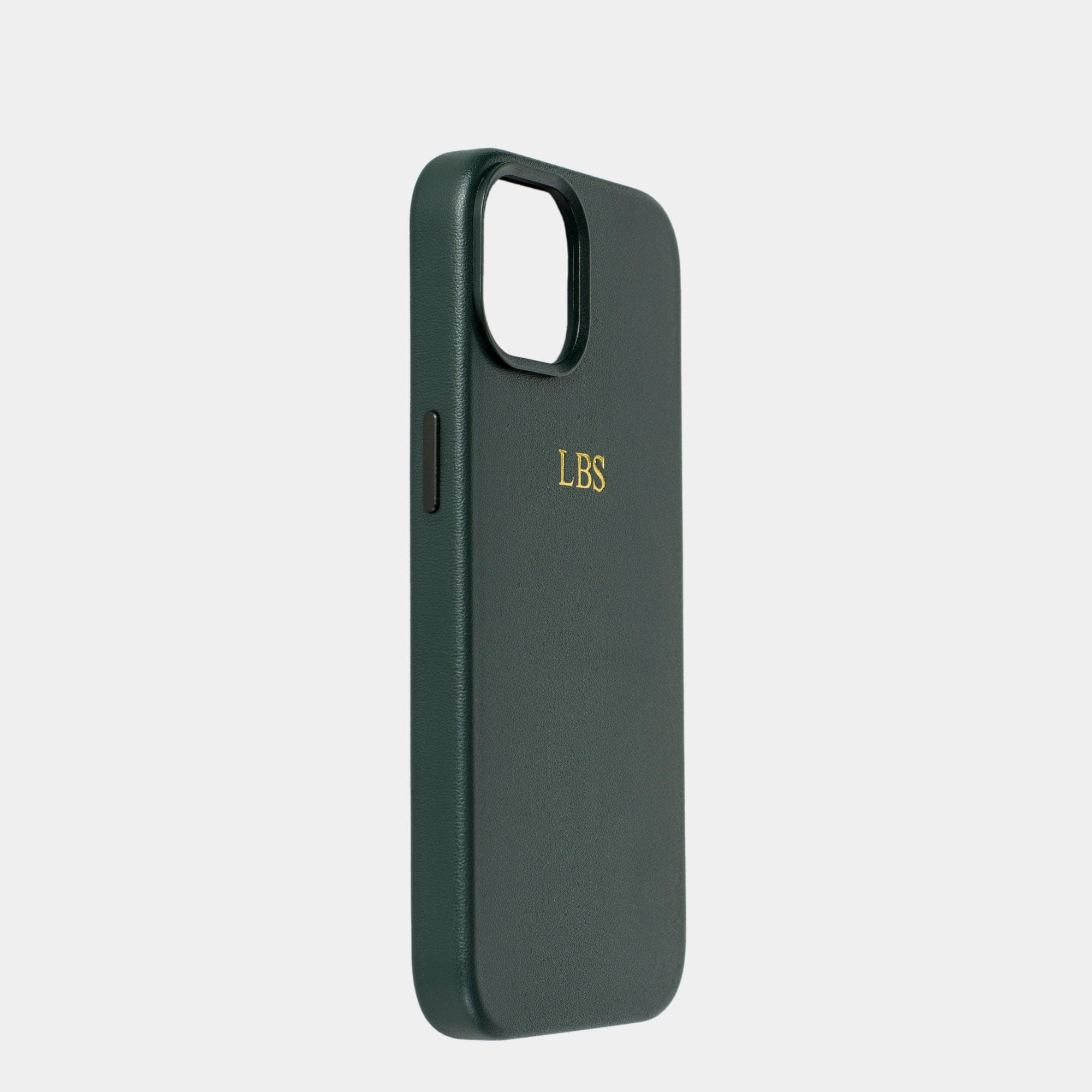 Dark Green MagSafe Grain Texture Personalized Case