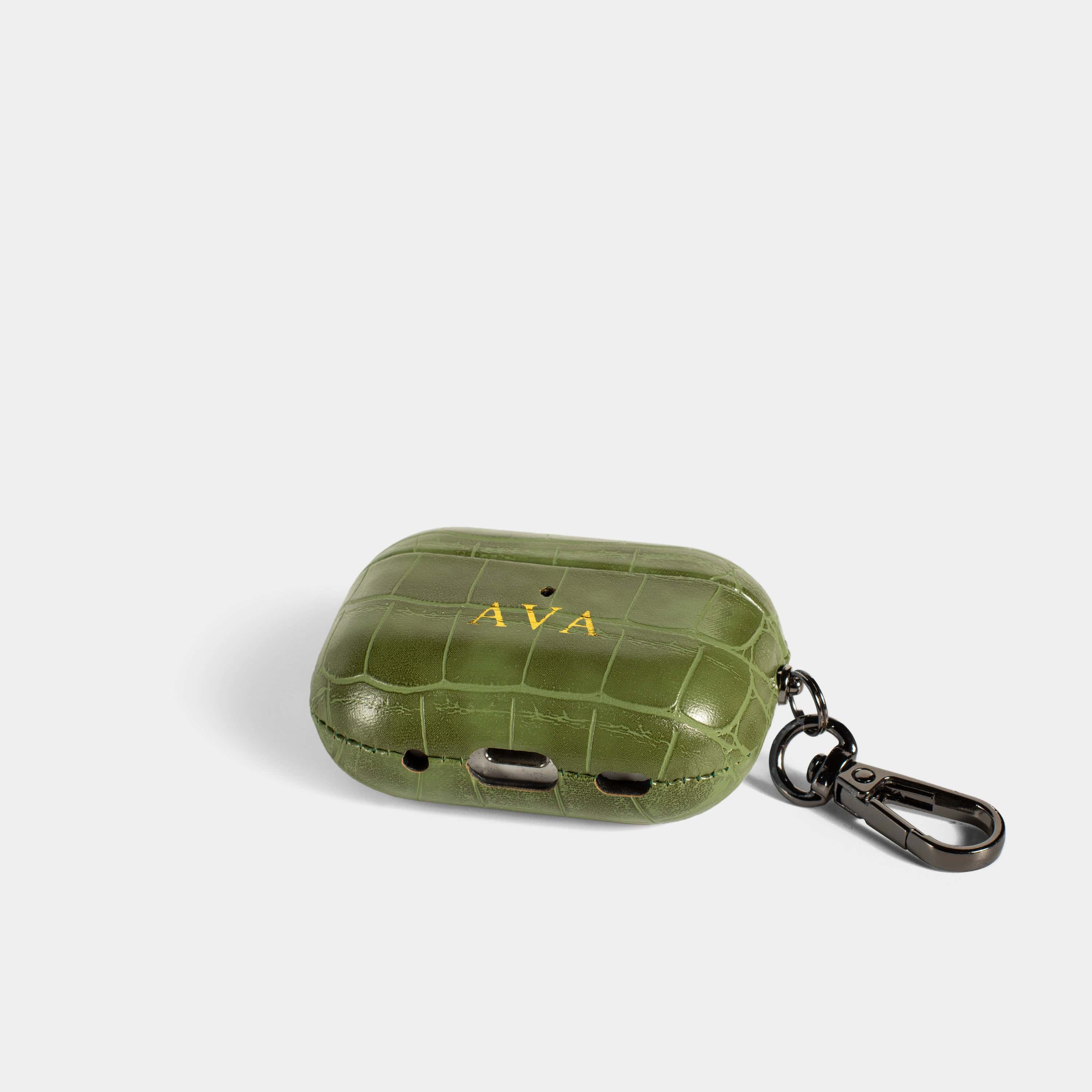 Green Lizard AirPods Personalized Case