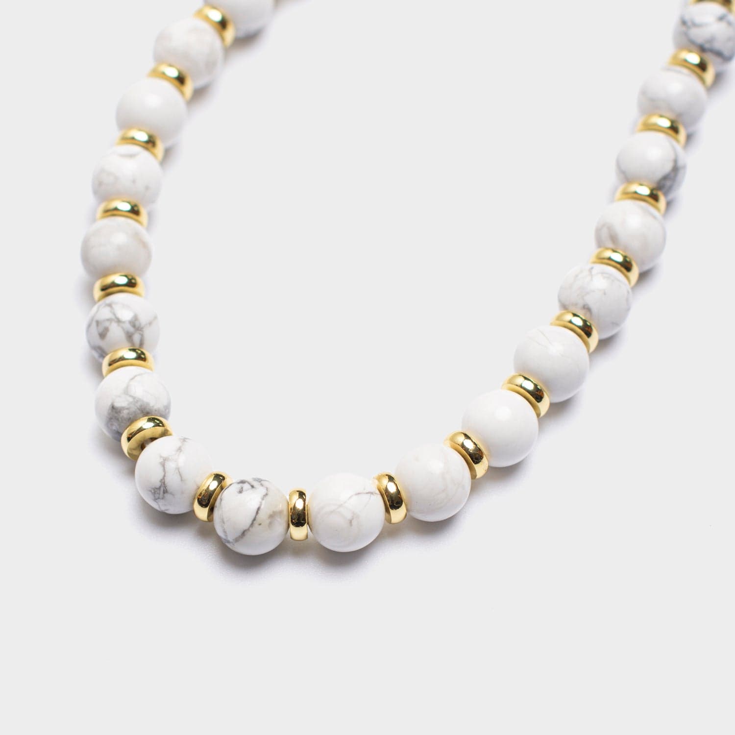 Howlite Natural Stone Phone Charm