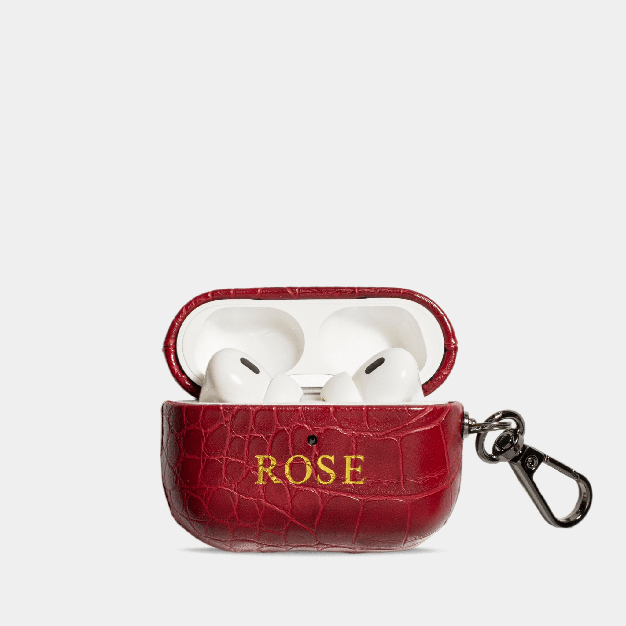 Violet Red Lizard AirPods Personalized Case