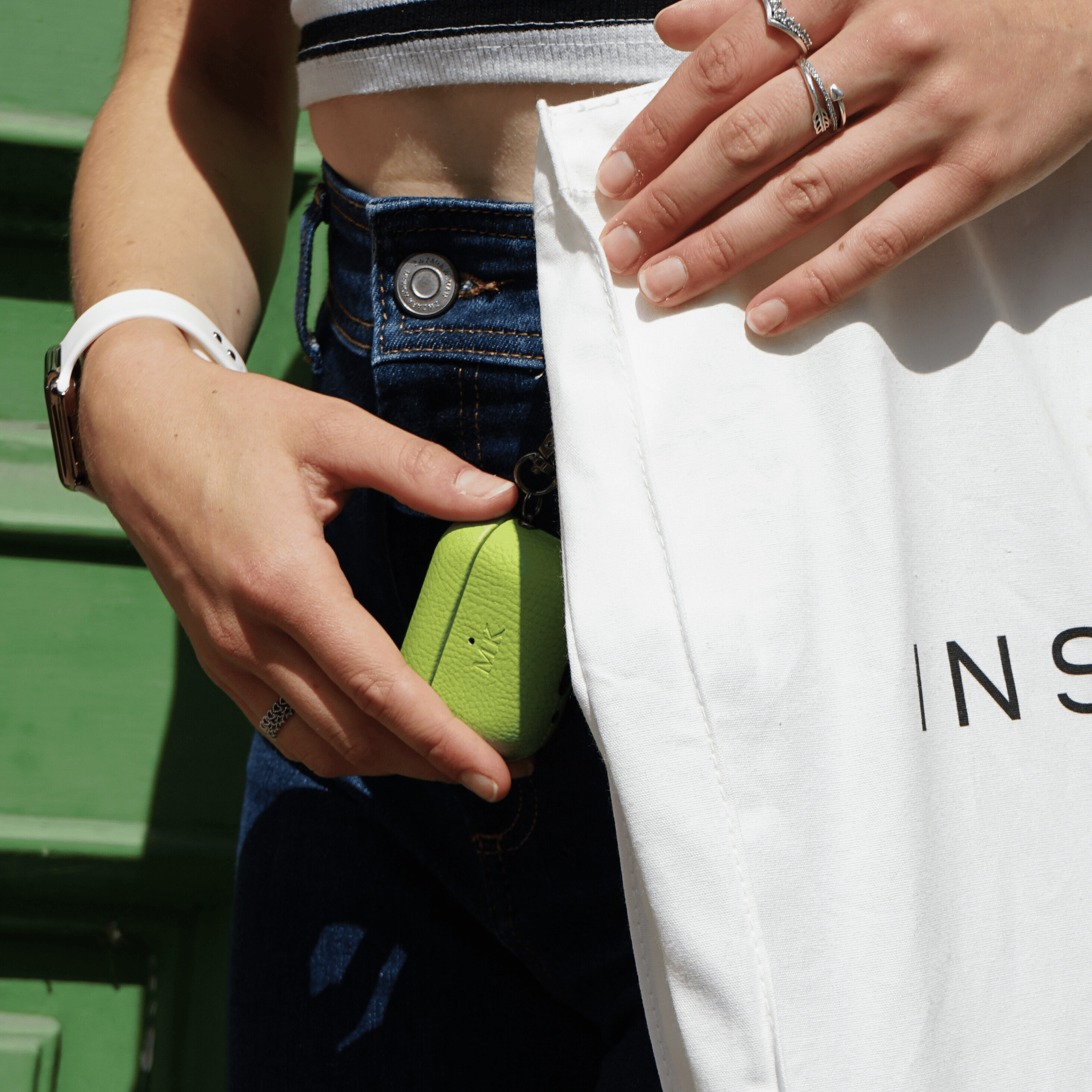 Lime AirPods Personalized Case