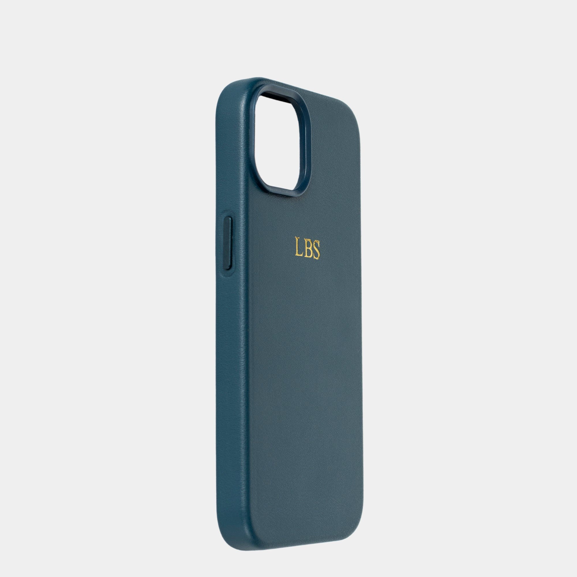 Navy MagSafe Grain Texture Personalized Case