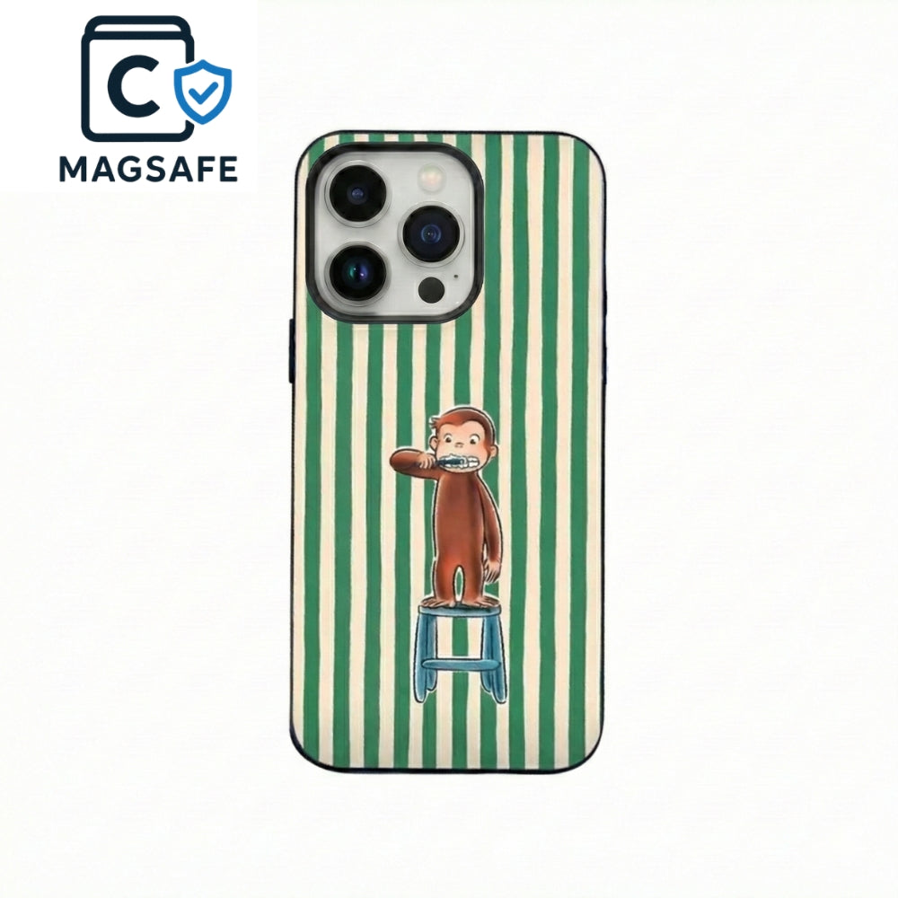 Brushing Monkey Green Striped