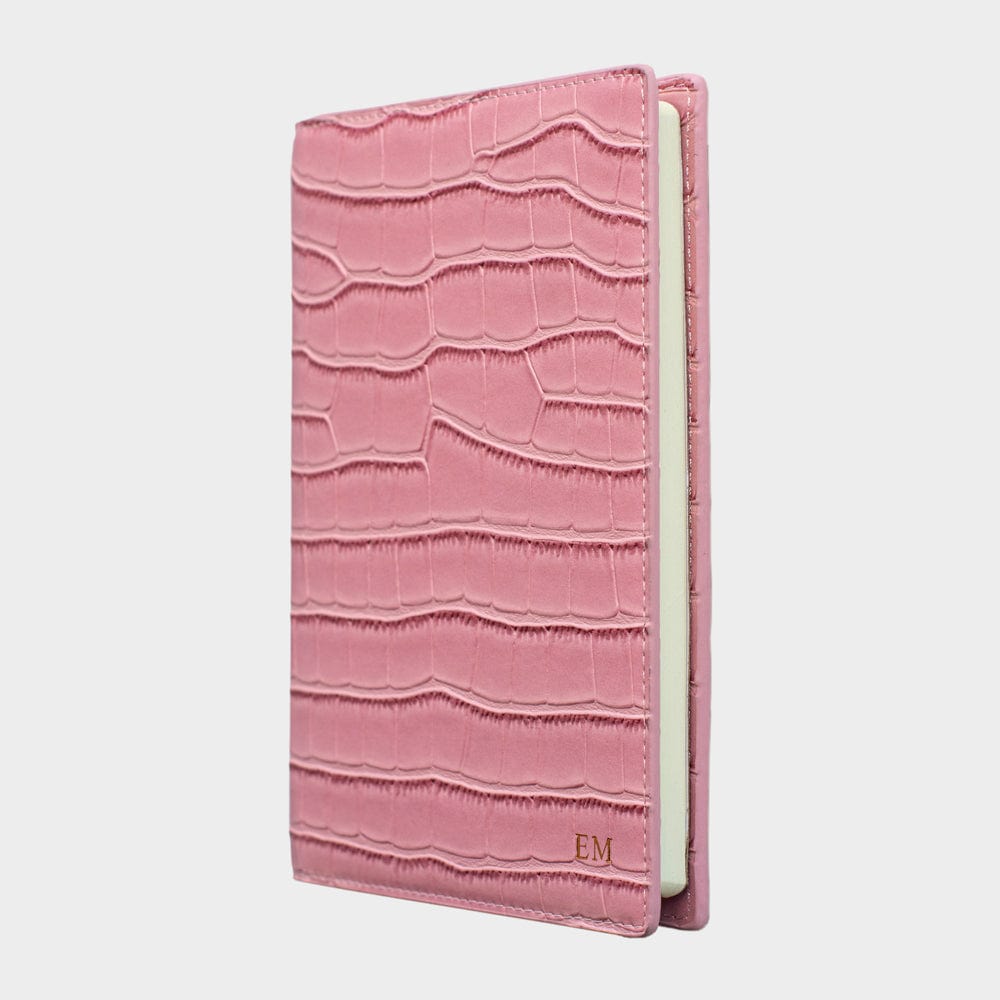 Pink Lizard Texture Personalized Notebook