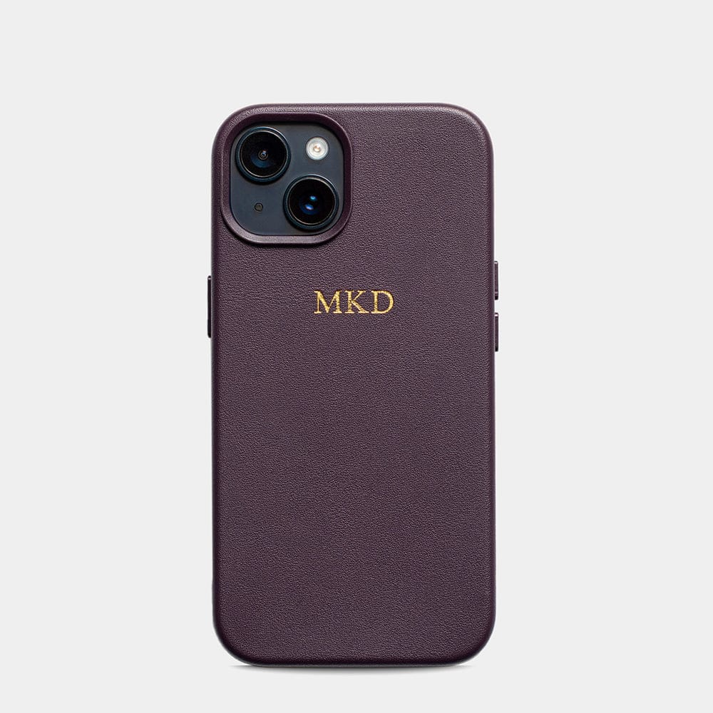Purple MagSafe Grain Texture Personalized Case