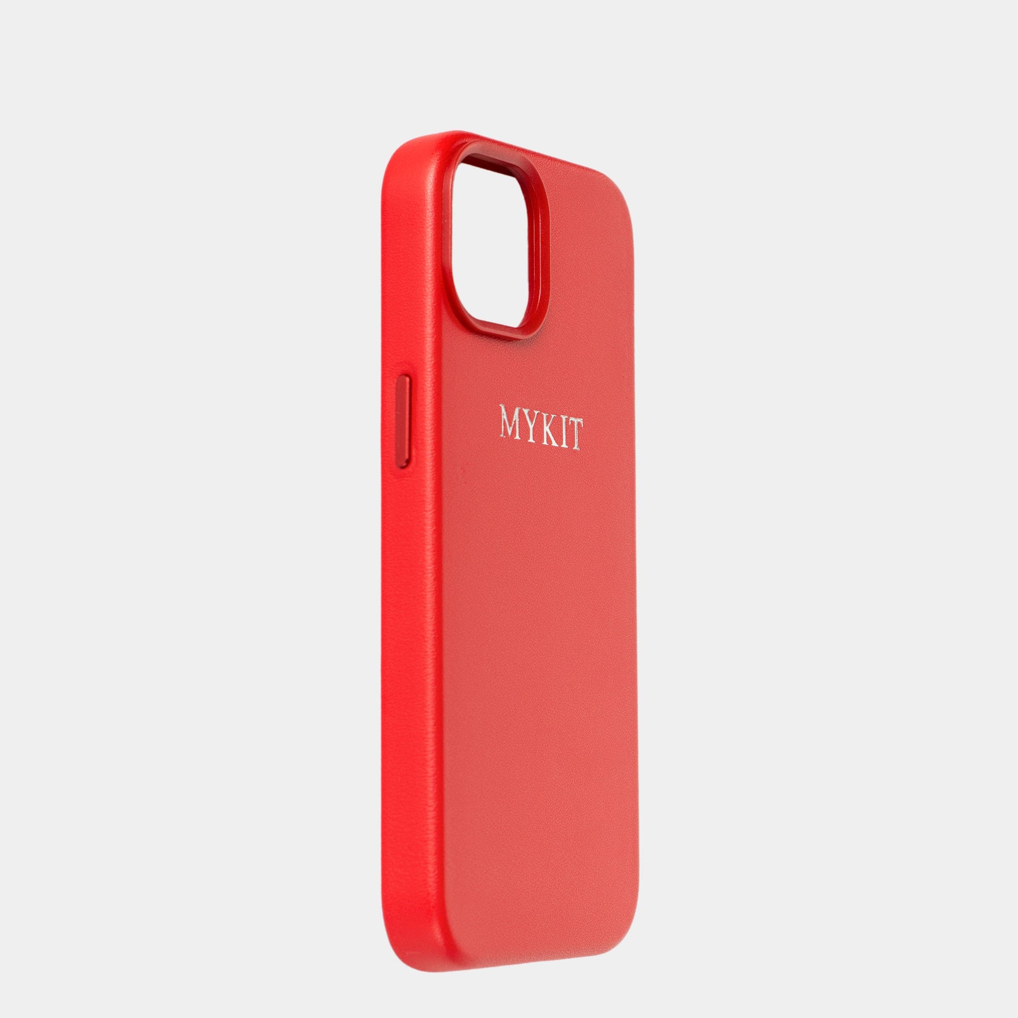 Red MagSafe Grain Texture Personalized Case