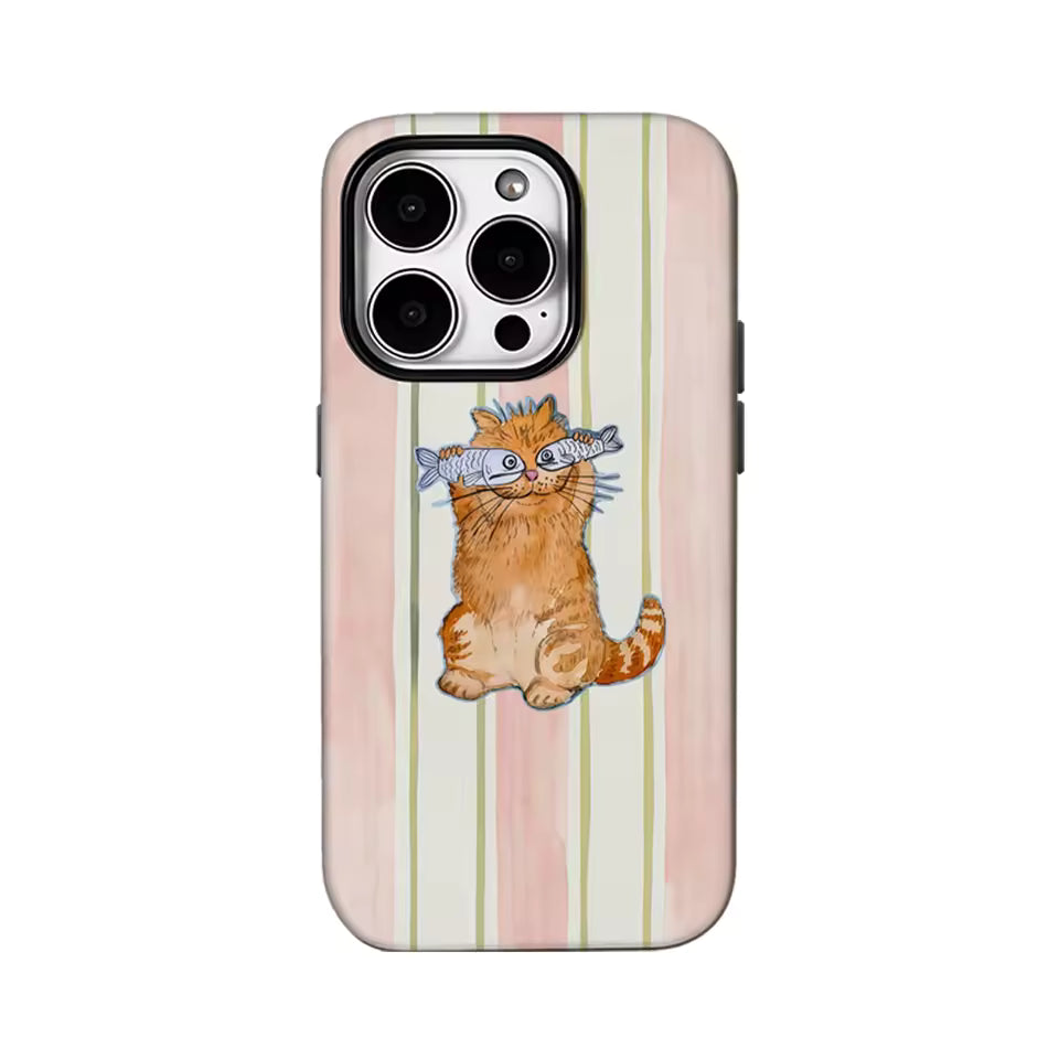 Crazy Cat Blush Stripes