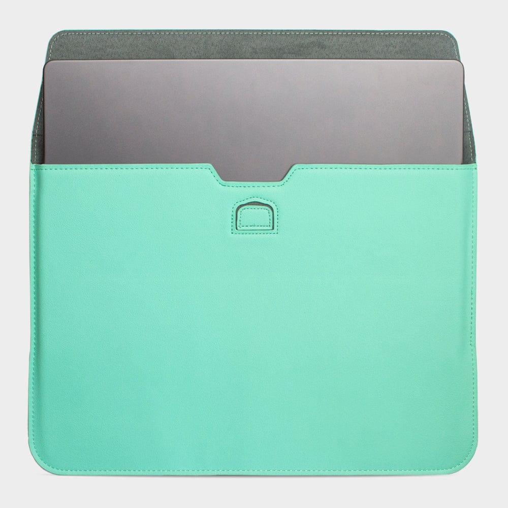 Teal Personalized Laptop Sleeve with Stand