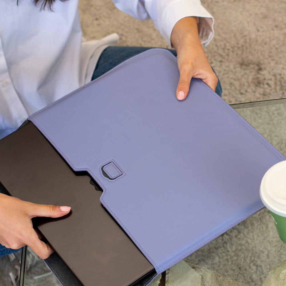 Purple Personalized Laptop Sleeve with Stand
